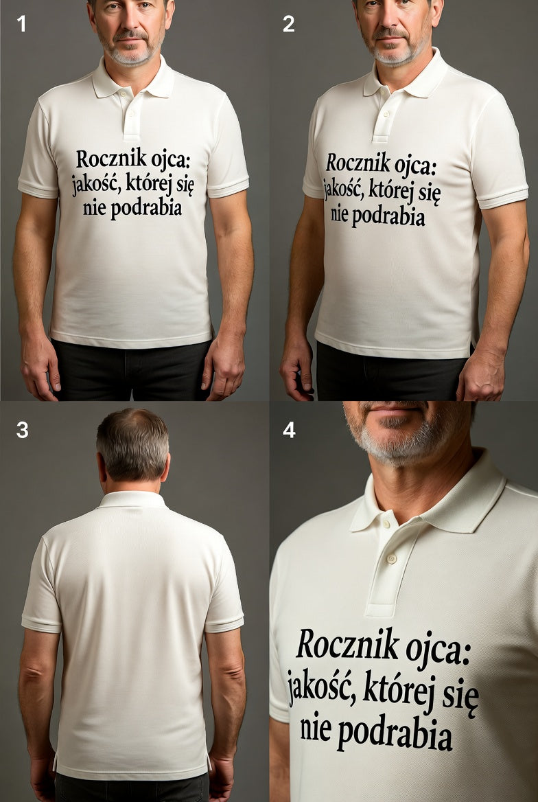 Koszulka Klasyczna Rocznik Ojca Jakosc Ktorej Sie Nie Podrabia
