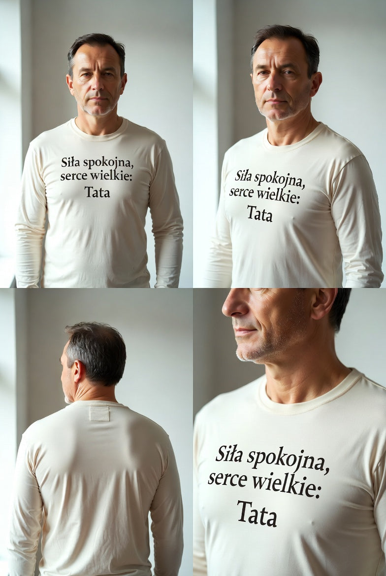 Longsleeve Sila Spokojna Serce Wielkie Tata