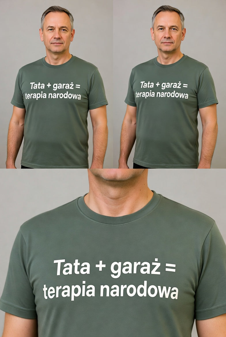 Koszulka dla Taty Tata Garaz Terapia Narodowa